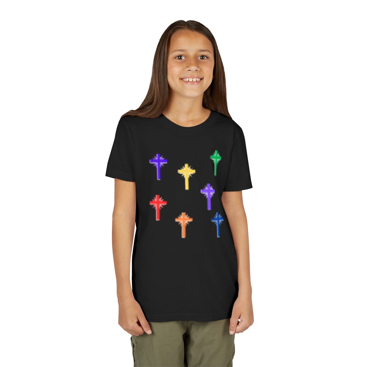 Colored Cross Tee Shirt-Children