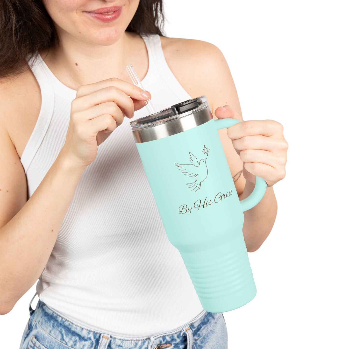By His Grace Insulated Travel Mug, 40oz