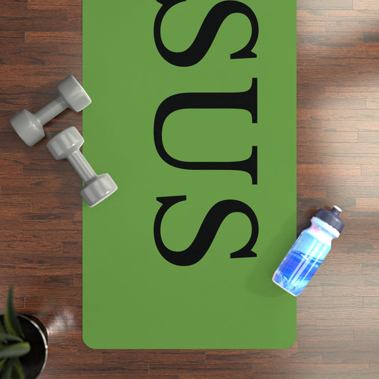 'Jesus' Exercise Workout Mat-Green