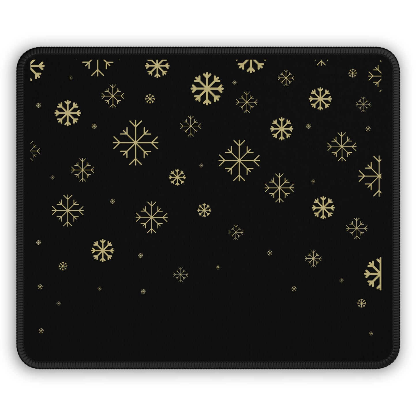 Alfombrilla de ratón para juegos con diseño de copos de nieve y corazón y cruz