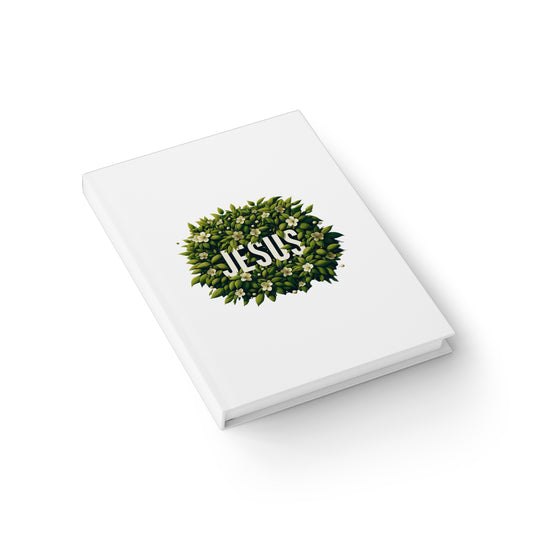 Cuaderno de notas con líneas rayadas y diseño floral 'Jesús'