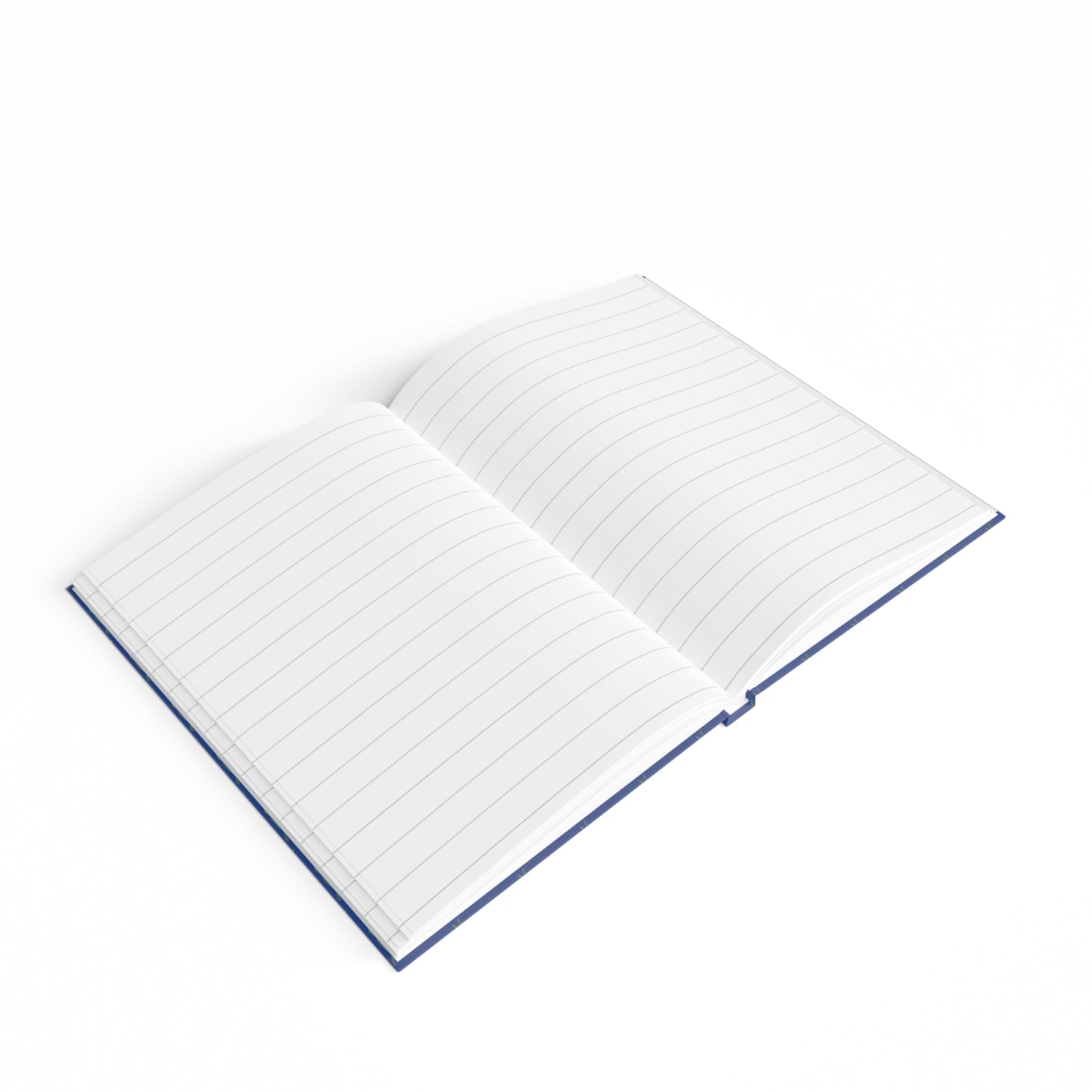Cuaderno de notas con líneas rayadas con diseño de helechos de Jesús, azul oscuro