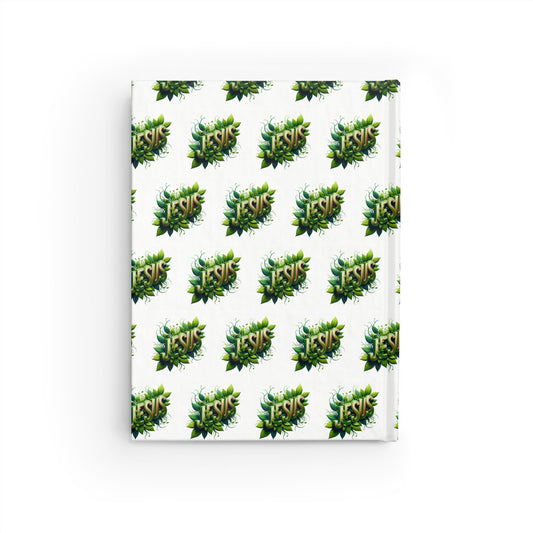 Cuaderno de notas con líneas rayadas y diseño floral 'Jesús'