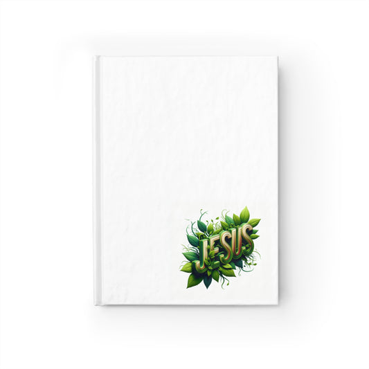 Cuaderno de notas con líneas rayadas y diseño floral 'Jesús'
