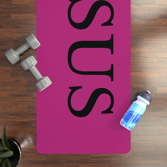'Jesus' Exercise Workout Mat-Pink