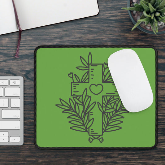 Black Cross Mouse Pad