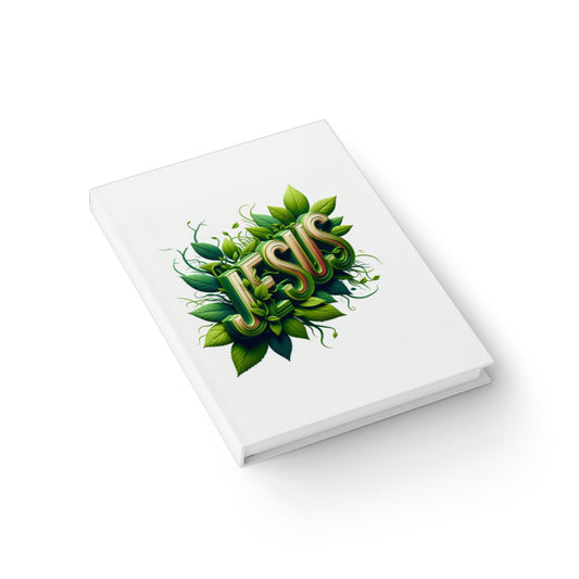 Cuaderno de notas con líneas rayadas y diseño floral 'Jesús'