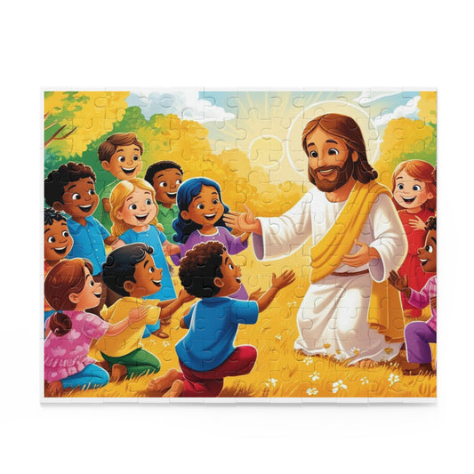 Jesus and  Joyful Children Jigsaw Puzzle