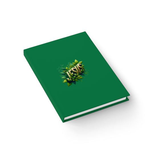Cuaderno de notas con líneas rayadas y diseño floral 'Jesús'