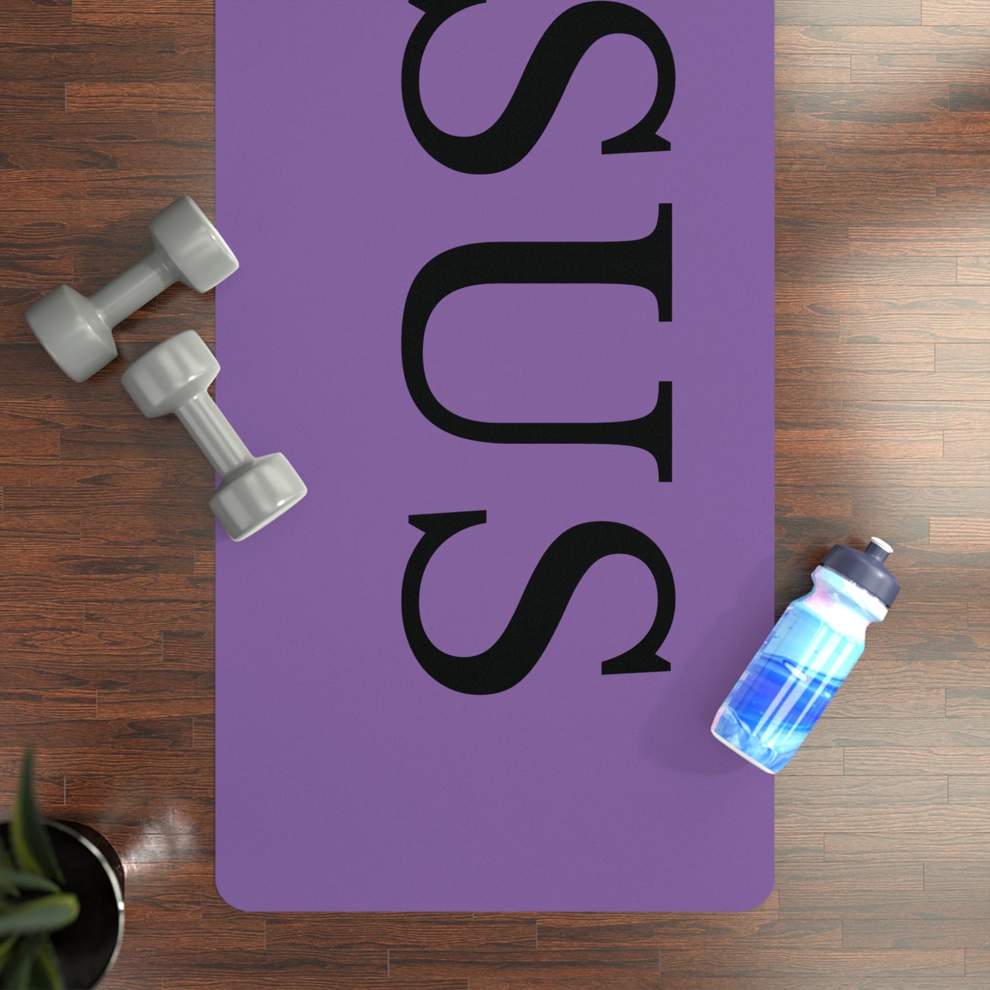 'Jesus' Exercise Workout Mat-Purple