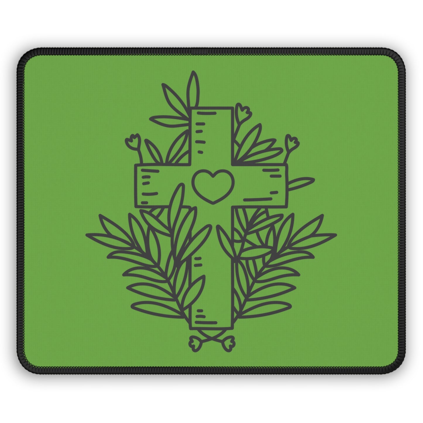 Black Cross Mouse Pad