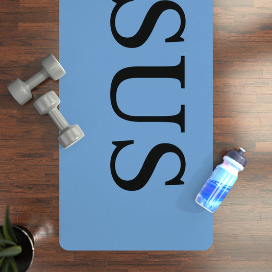 'Jesus' Exercise Workout Mat-Light Blue